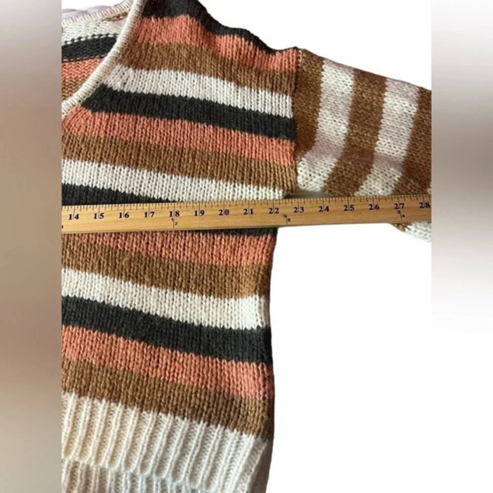 Madewell Balloon Sleeve Sweater in Stripe‎ Mix Women’s Size S Wool/Alpaca - Picture 5 of 12